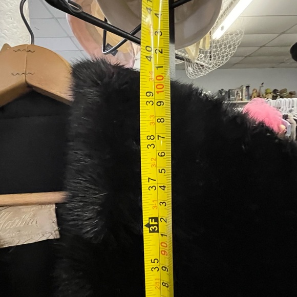 MARTHA PALM BEACH VTG BLACK COAT - Picture 8 of 9